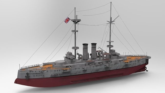 HMS Goliath Battleship 3D Model 3D model