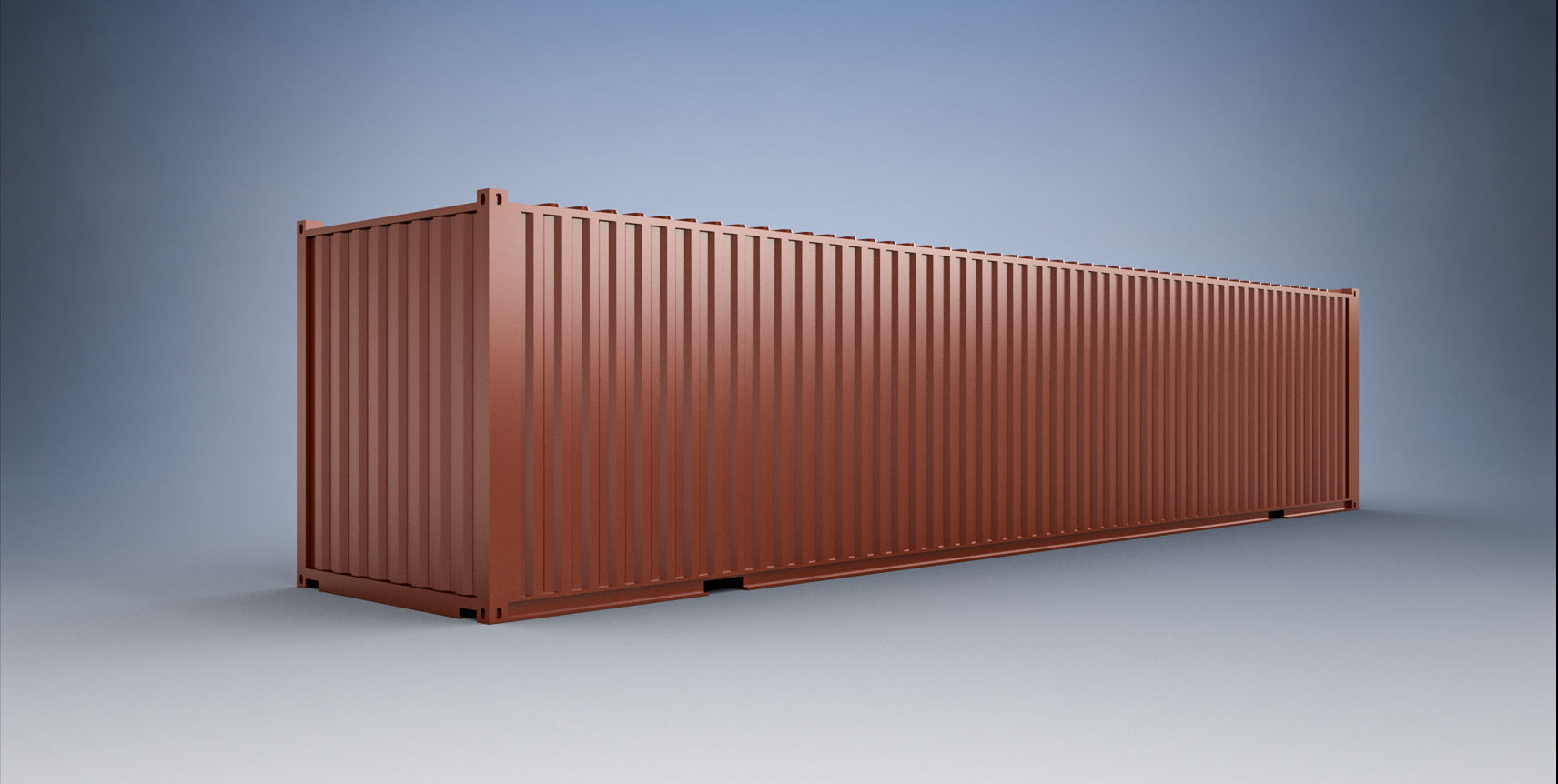 12 Meter Shipping Container Model Kit 3D print model_2