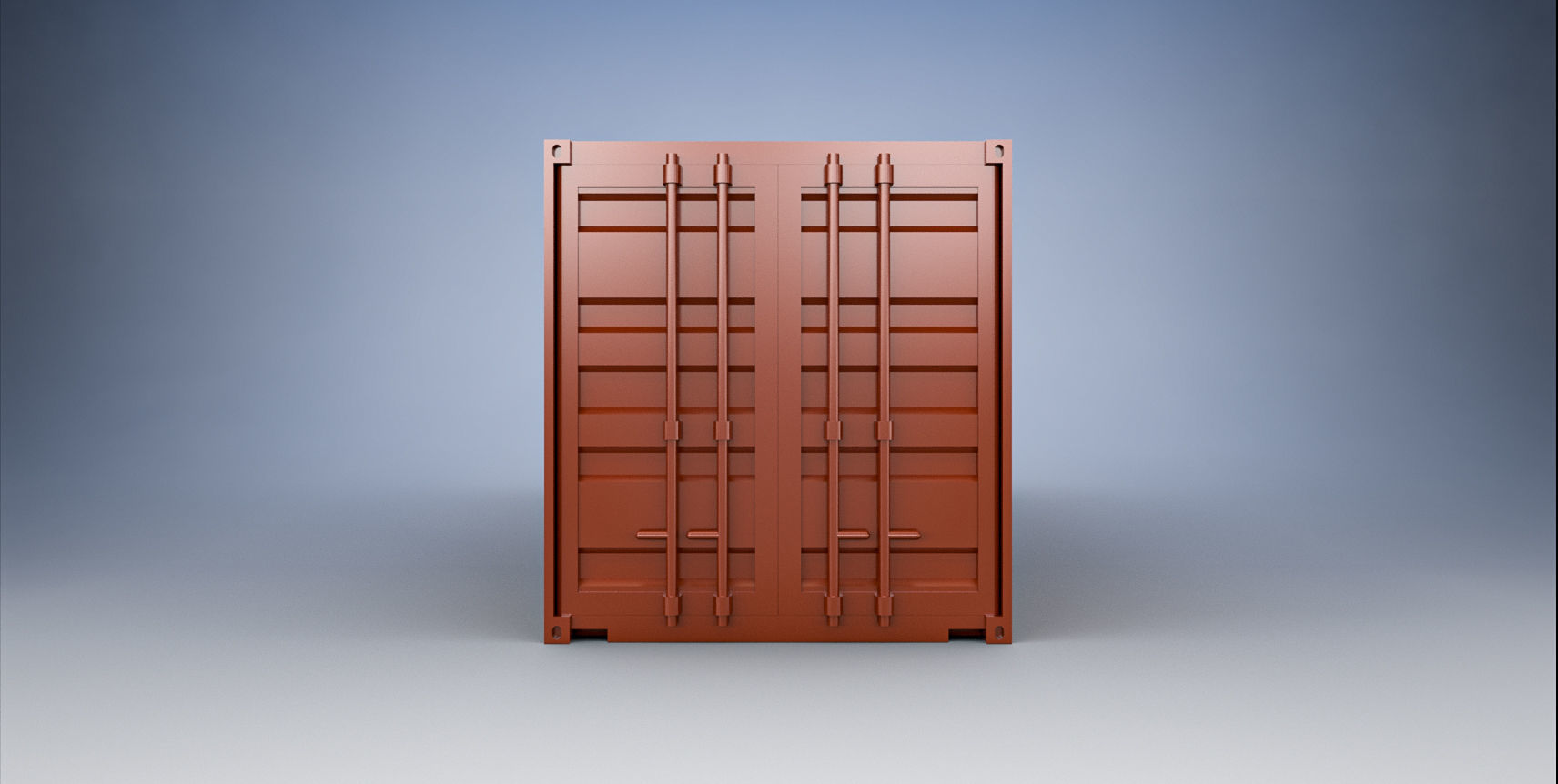 12 Meter Shipping Container Model Kit 3D print model_4