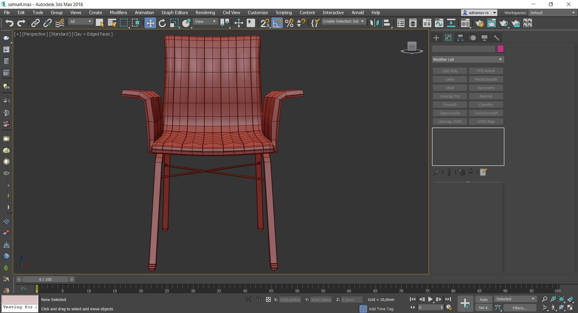 Chairs collection 3d model 10 piece Low-poly 3D model_28