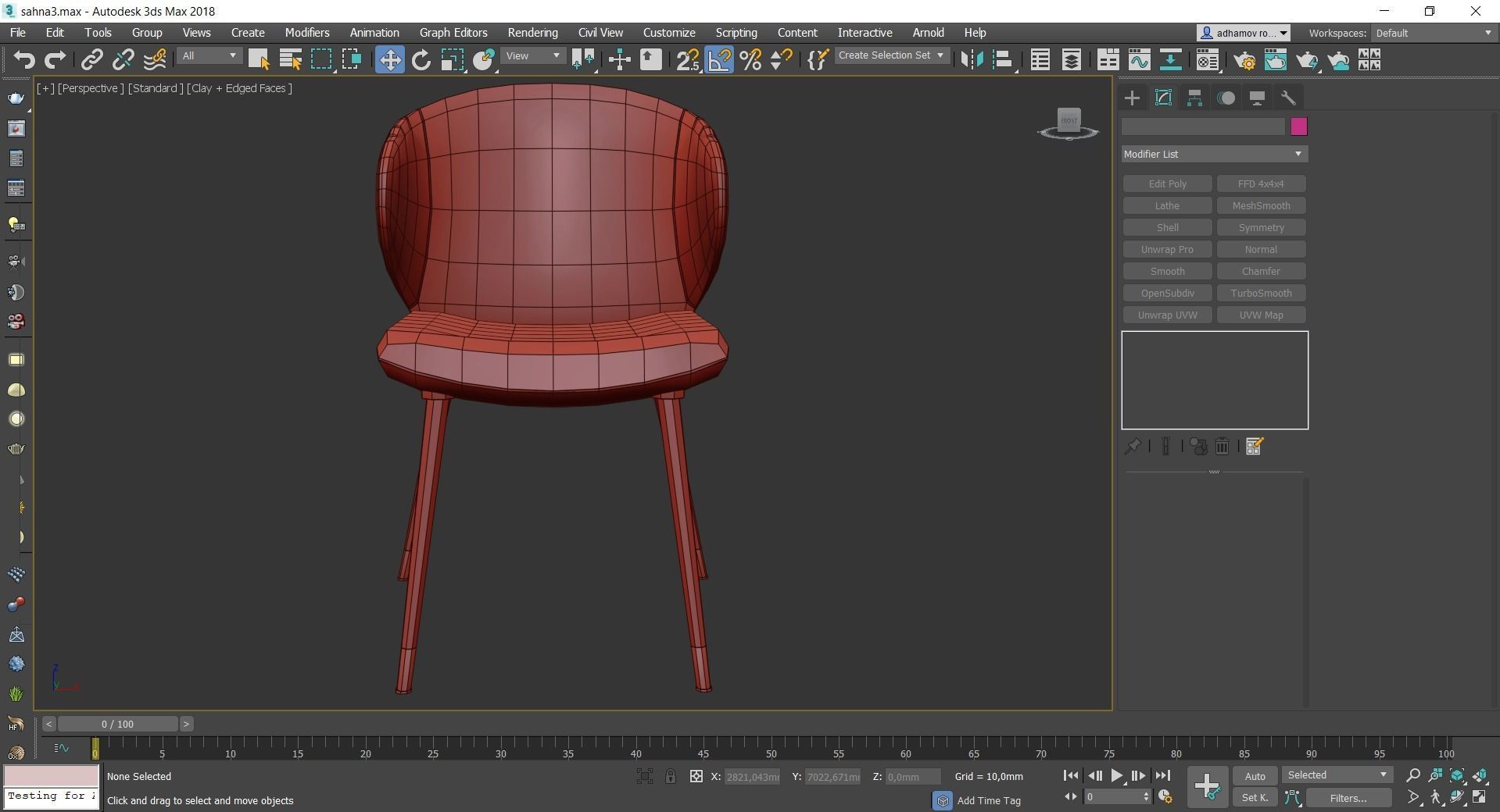 Chairs collection 3d model 10 piece Low-poly 3D model_48