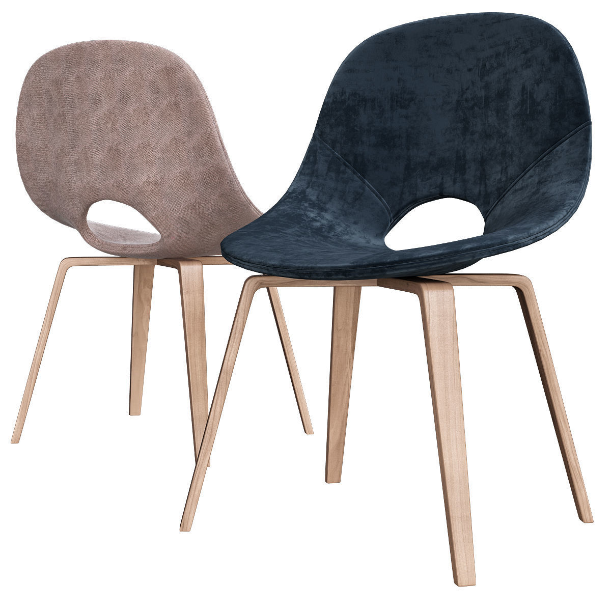 Chairs collection 3d model 10 piece Low-poly 3D model_16