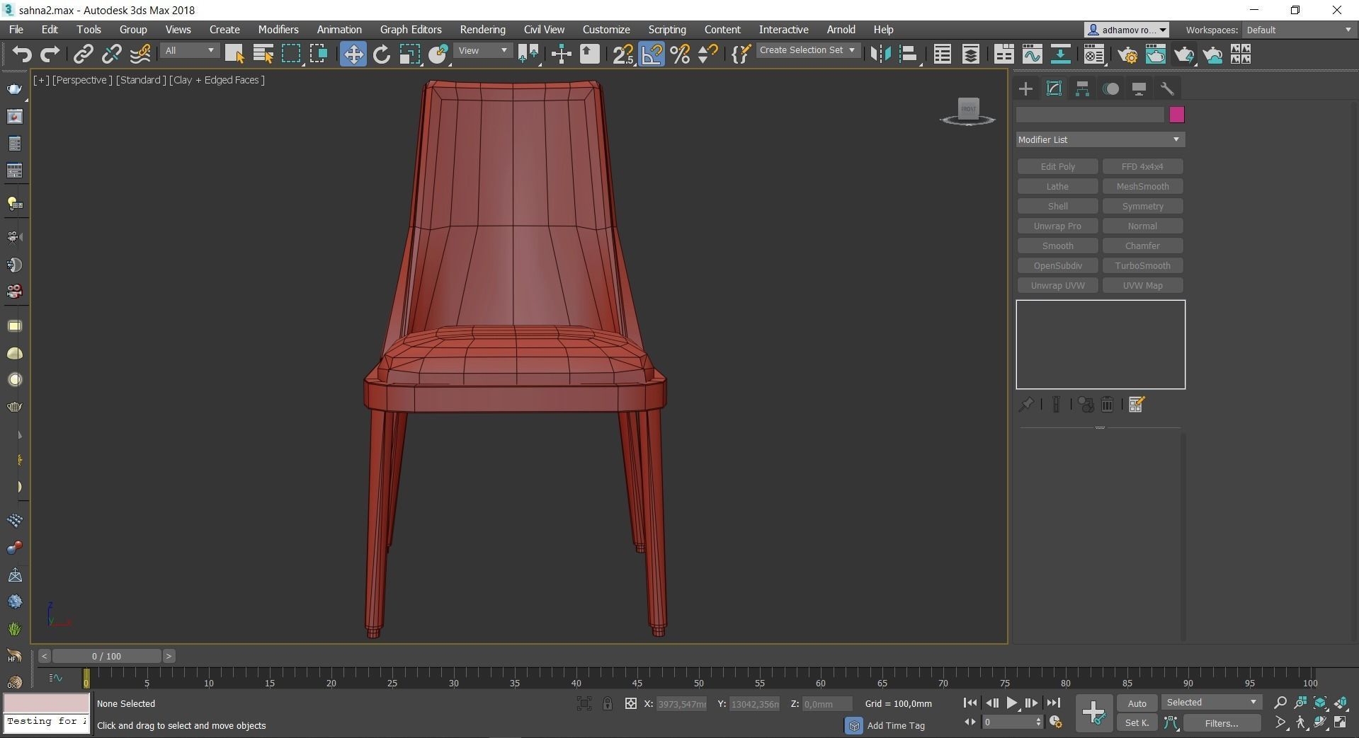 Chairs collection 3d model 10 piece Low-poly 3D model_34