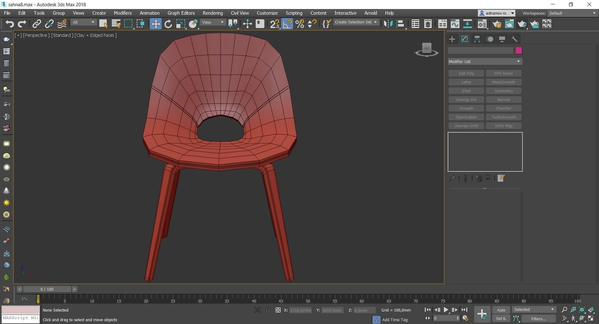 Chairs collection 3d model 10 piece Low-poly 3D model_18