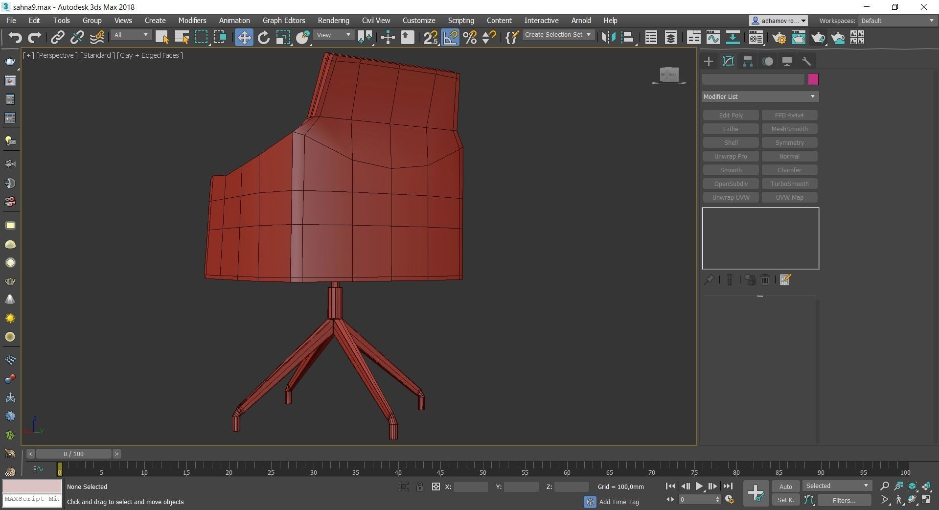 Chairs collection 3d model 10 piece Low-poly 3D model_4