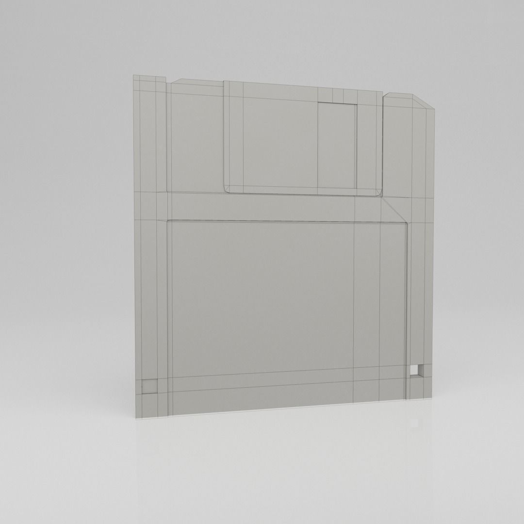 Floppy Disk Storage Low-poly 3D model_9