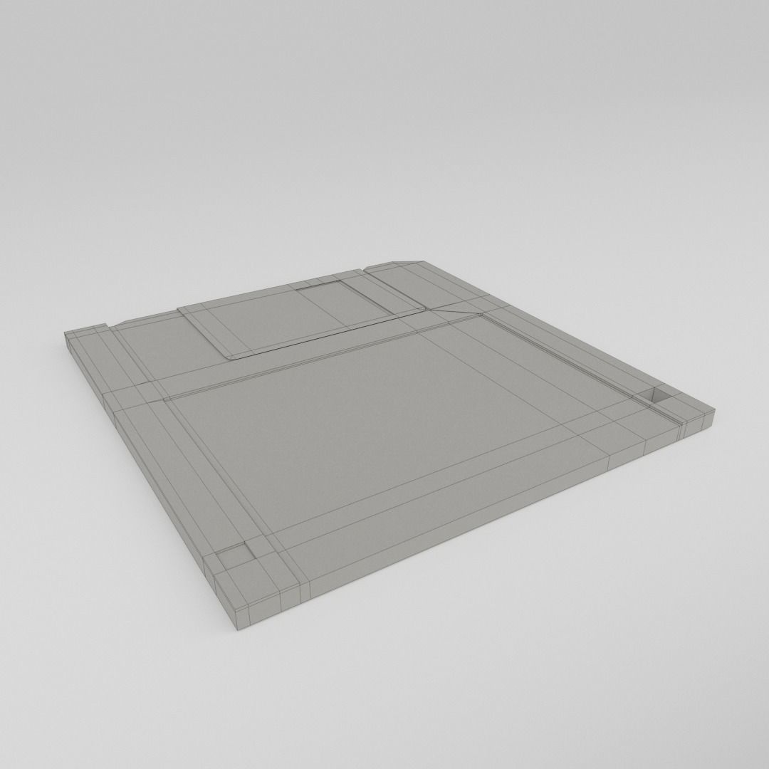 Floppy Disk Storage Low-poly 3D model_7