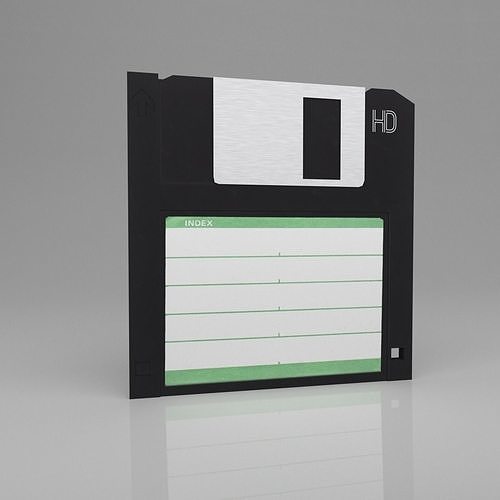Floppy Disk Storage Low-poly 3D model