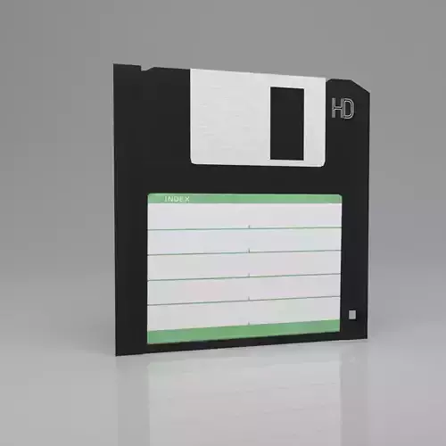 Floppy Disk Storage Low-poly 3D model