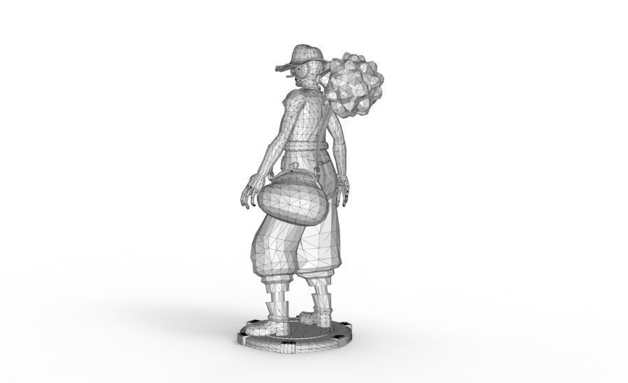 Usopp - Standing Pose 3D print model_15