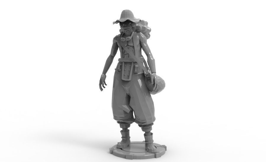 Usopp - Standing Pose 3D print model_2