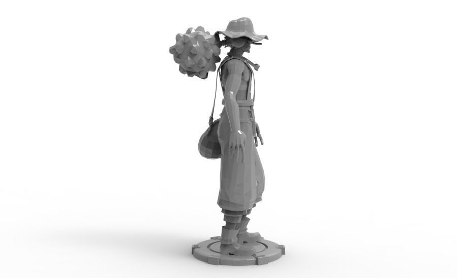 Usopp - Standing Pose 3D print model_9