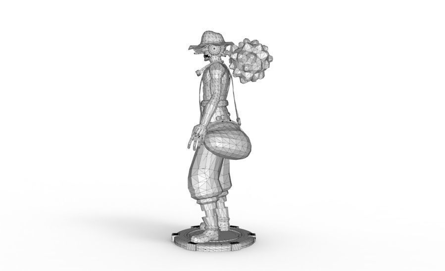 Usopp - Standing Pose 3D print model_14