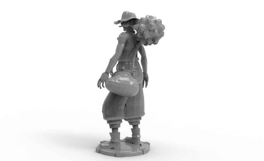 Usopp - Standing Pose 3D print model_5
