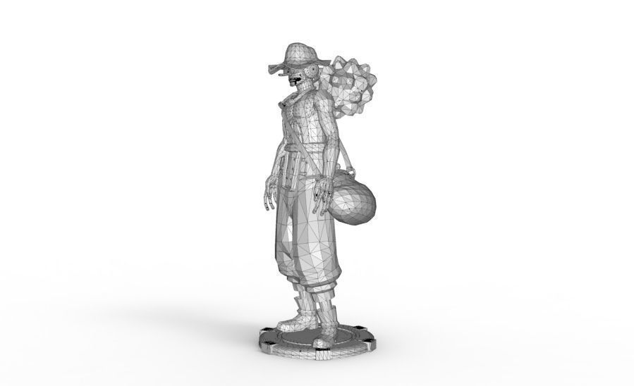 Usopp - Standing Pose 3D print model_13
