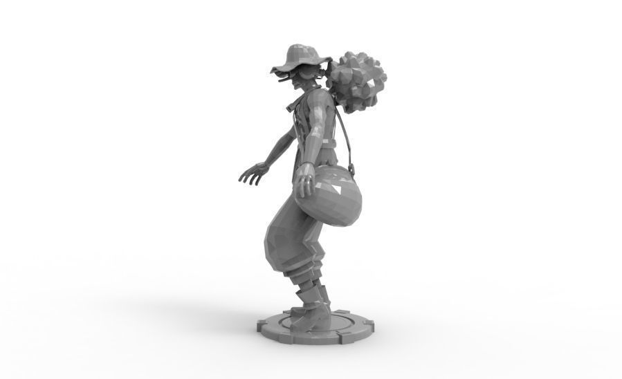 Usopp - Tough Walk Pose 3D print model_4