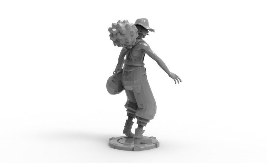 Usopp - Tough Walk Pose 3D print model_8