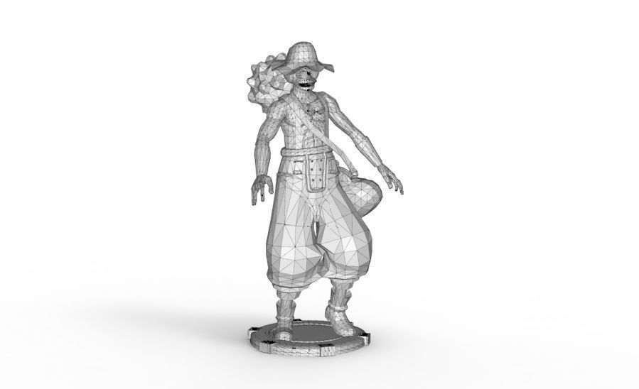 Usopp - Tough Walk Pose 3D print model_10