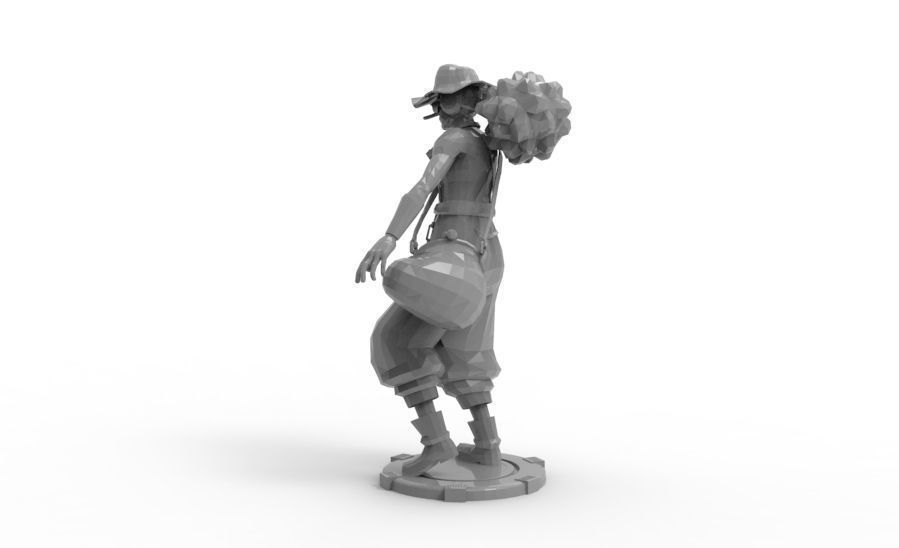 Usopp - Tough Walk Pose 3D print model_5