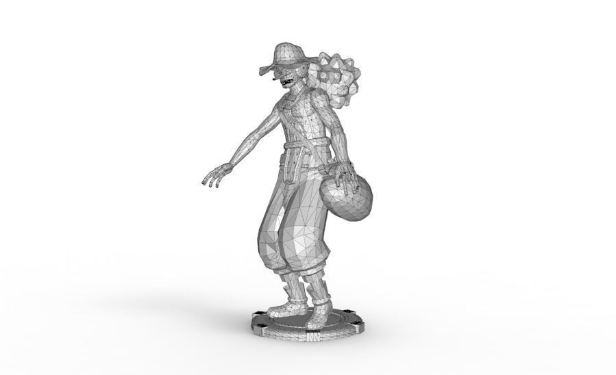 Usopp - Tough Walk Pose 3D print model_13