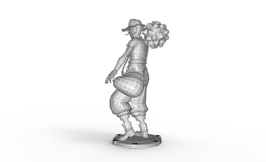 Usopp - Tough Walk Pose 3D print model_15