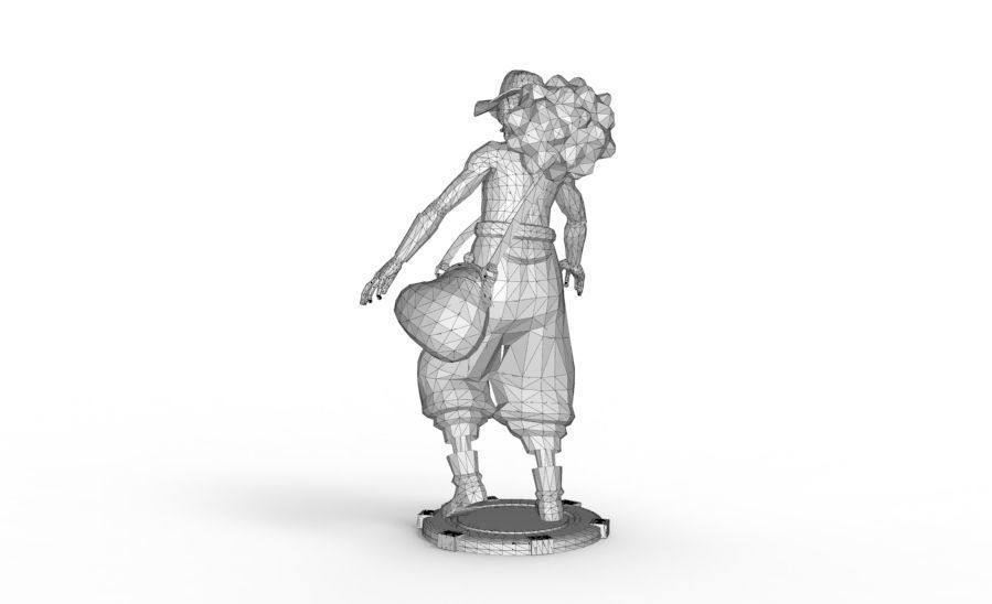 Usopp - Tough Walk Pose 3D print model_16
