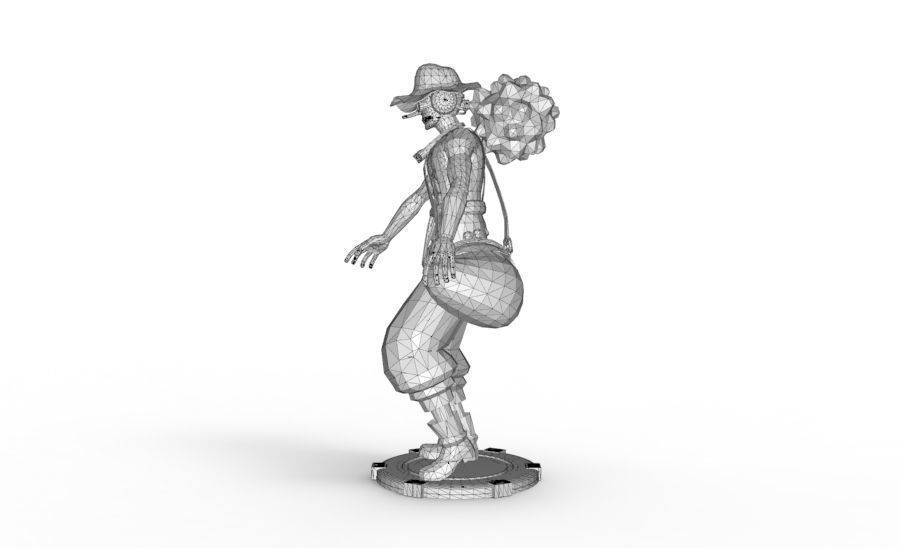 Usopp - Tough Walk Pose 3D print model_14