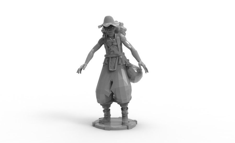 Usopp - Tough Walk Pose 3D print model_2