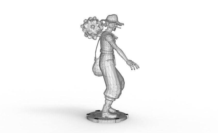 Usopp - Tough Walk Pose 3D print model_19