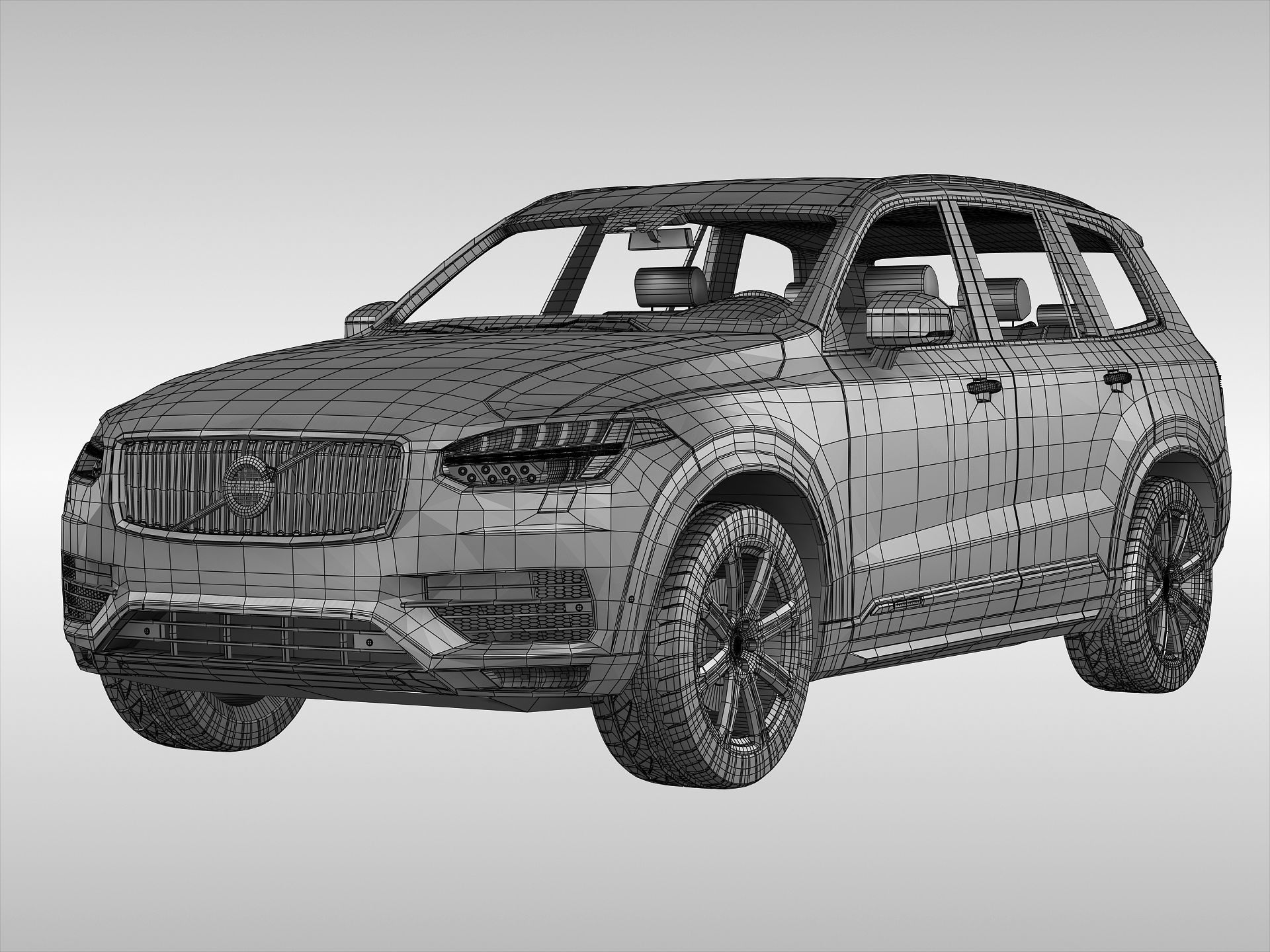 Volvo XC90 2015 3D model_7