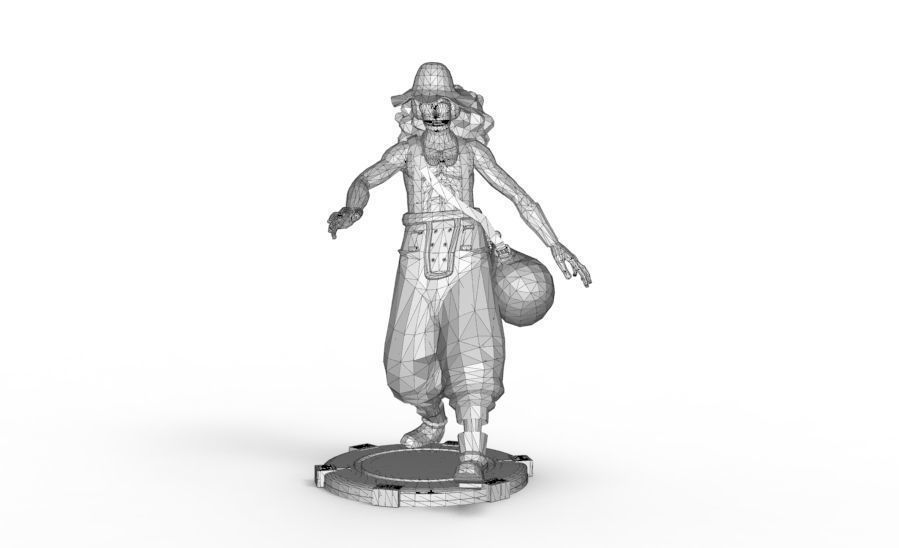 Usopp - Tough Walk Pose 3D print model_12