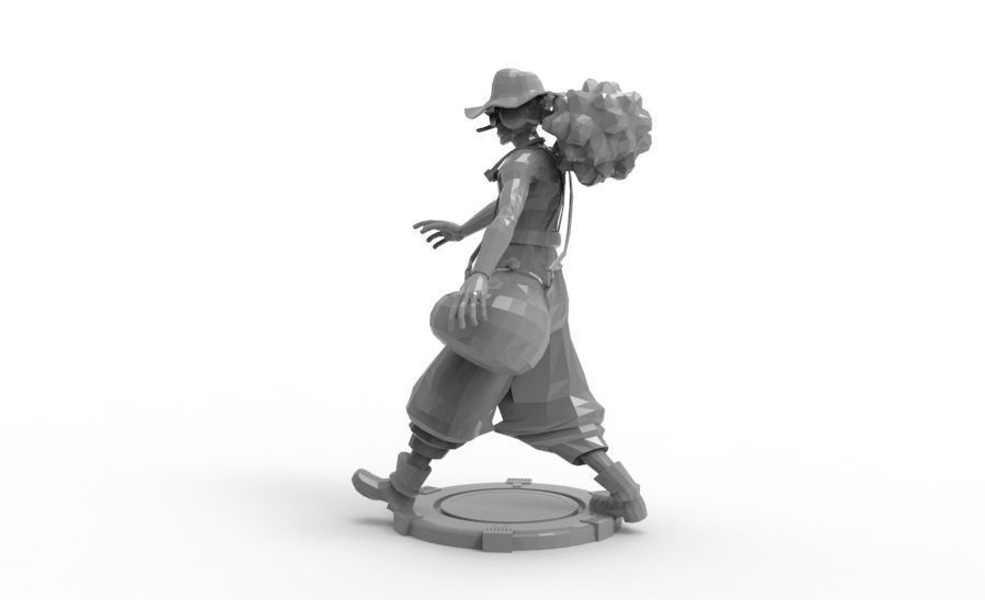 Usopp - Tough Walk Pose 3D print model_5