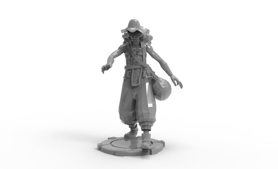 Usopp - Tough Walk Pose 3D print model_2