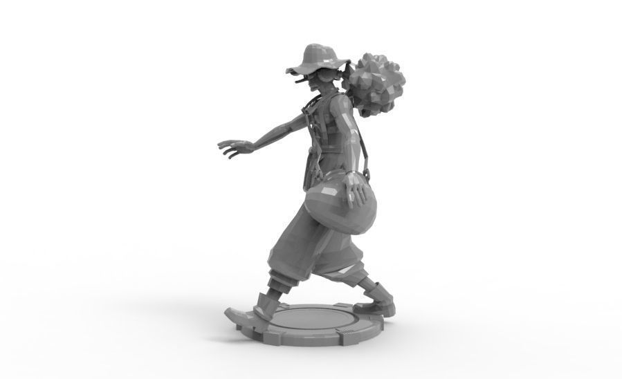 Usopp - Tough Walk Pose 3D print model_4