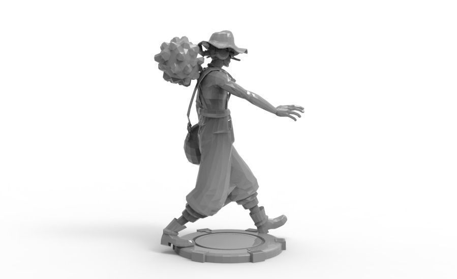 Usopp - Tough Walk Pose 3D print model_9