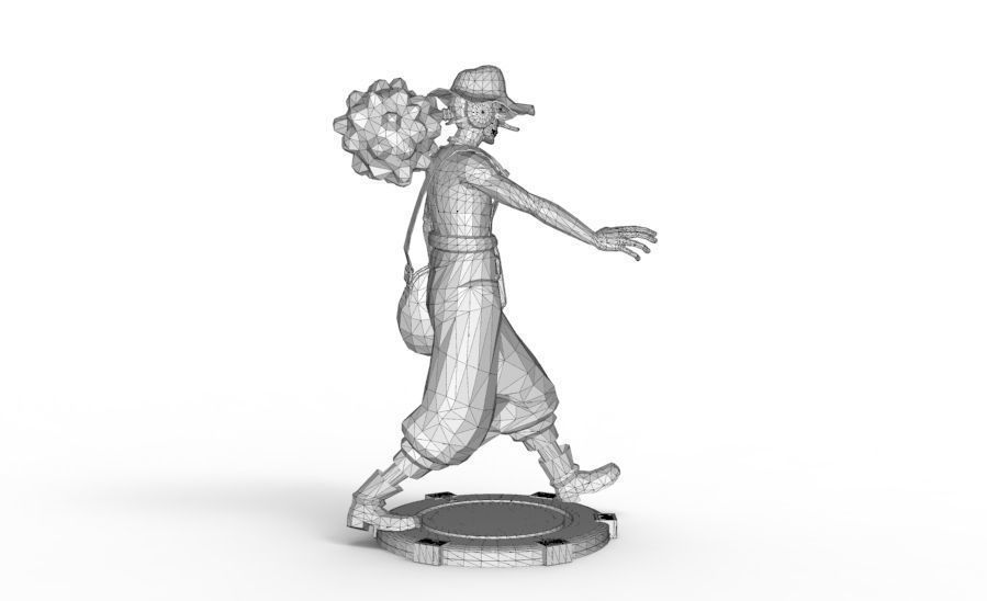 Usopp - Tough Walk Pose 3D print model_19
