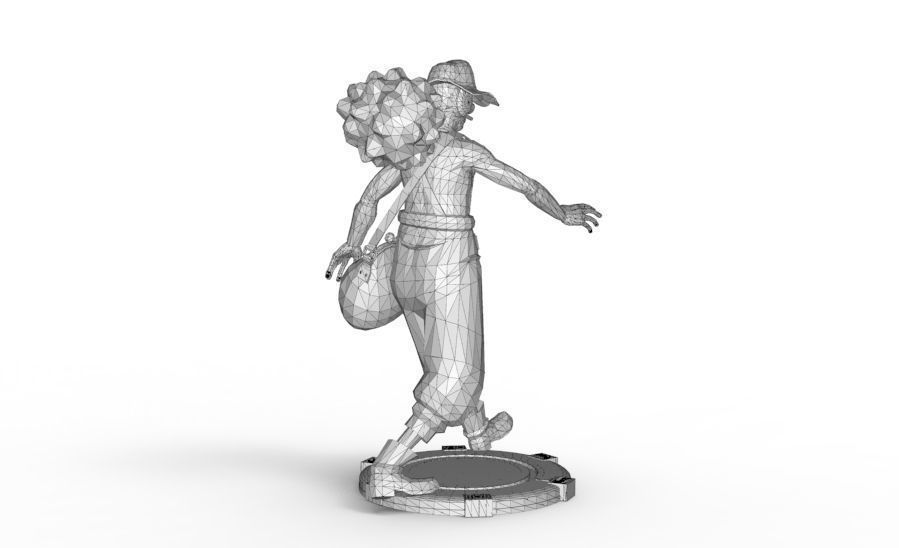 Usopp - Tough Walk Pose 3D print model_18