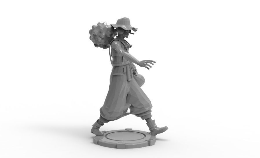 Usopp - Tough Walk Pose 3D print model_1