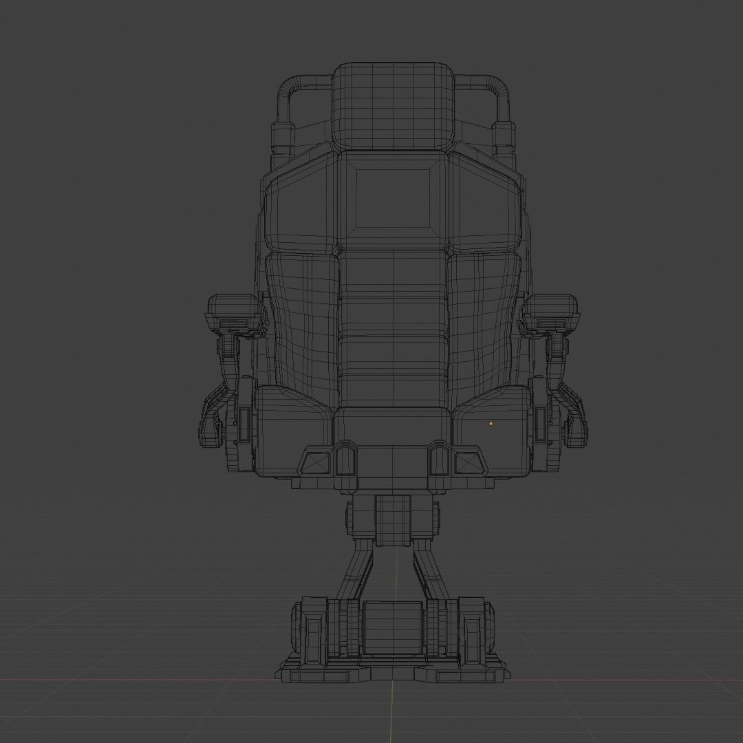 Sci-Fi Chair  3D model_7