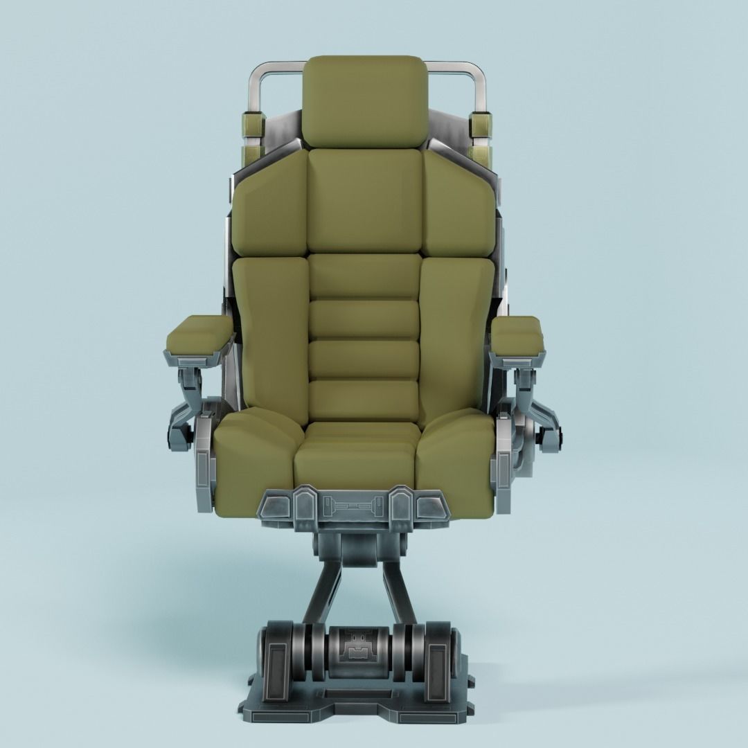Sci-Fi Chair  3D model_1