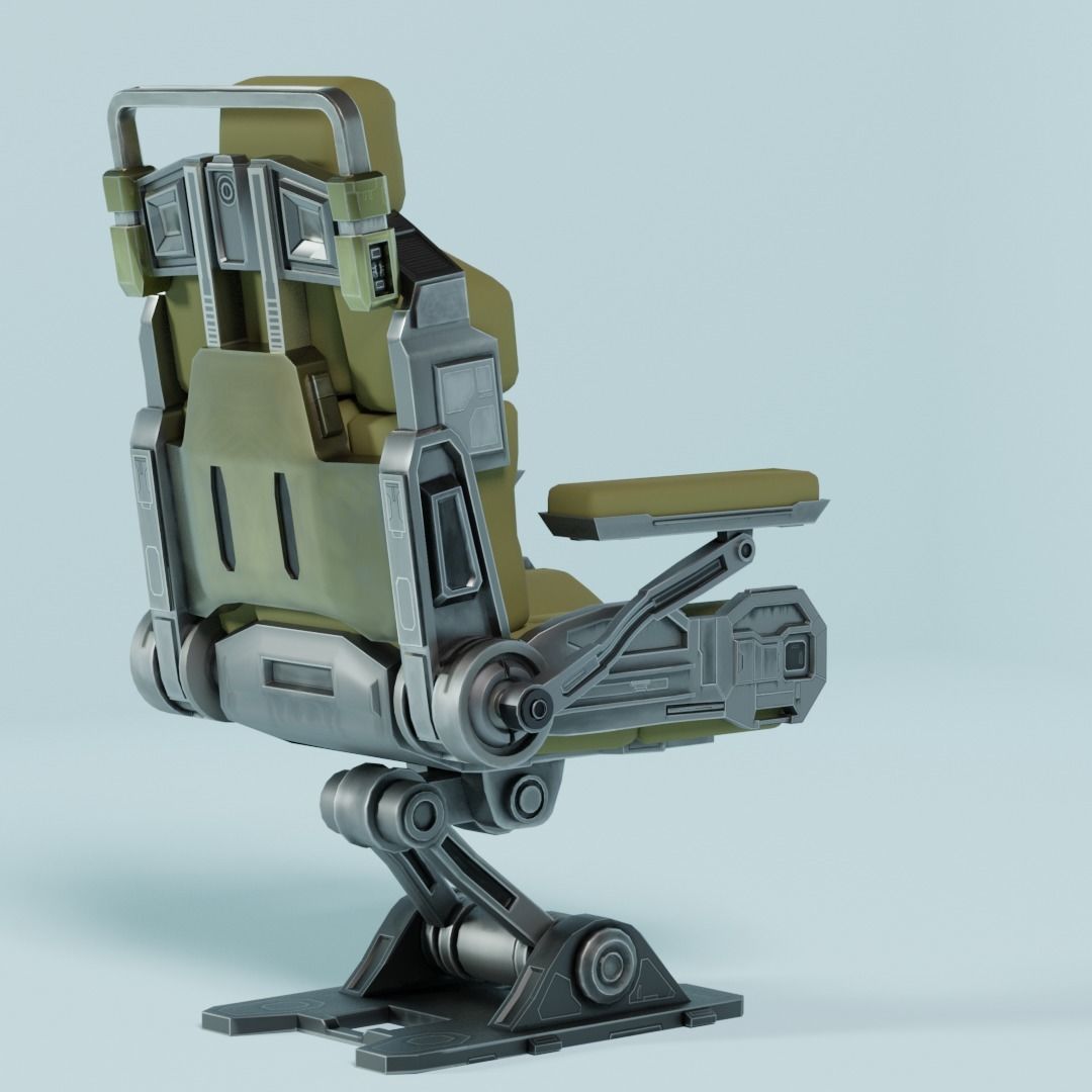 Sci-Fi Chair  3D model_3
