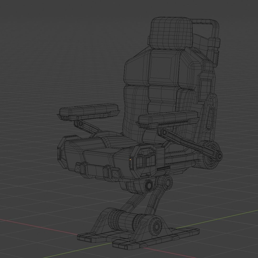Sci-Fi Chair  3D model_6