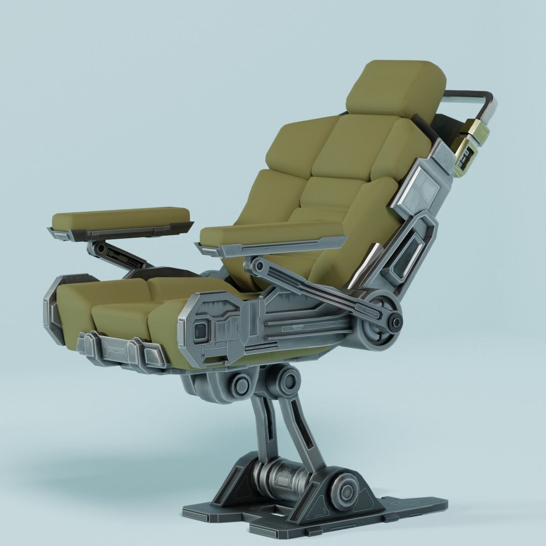 Sci-Fi Chair  3D model_5