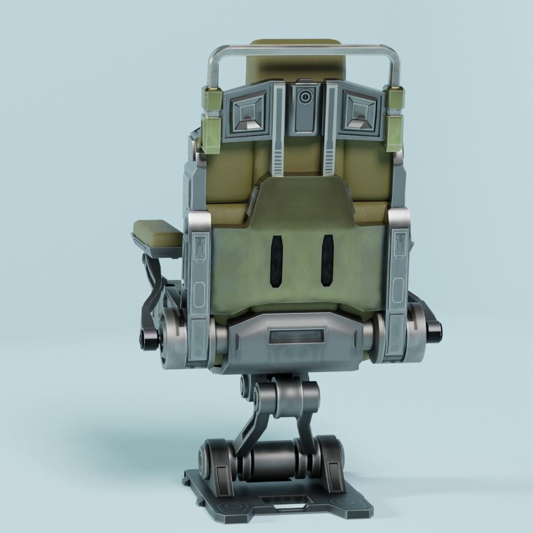 Sci-Fi Chair  3D model_4