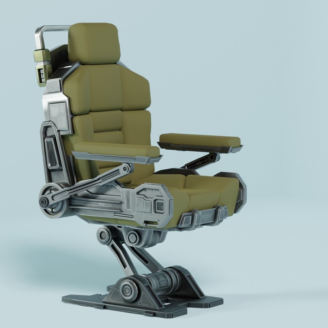 Sci-Fi Chair  3D model_2