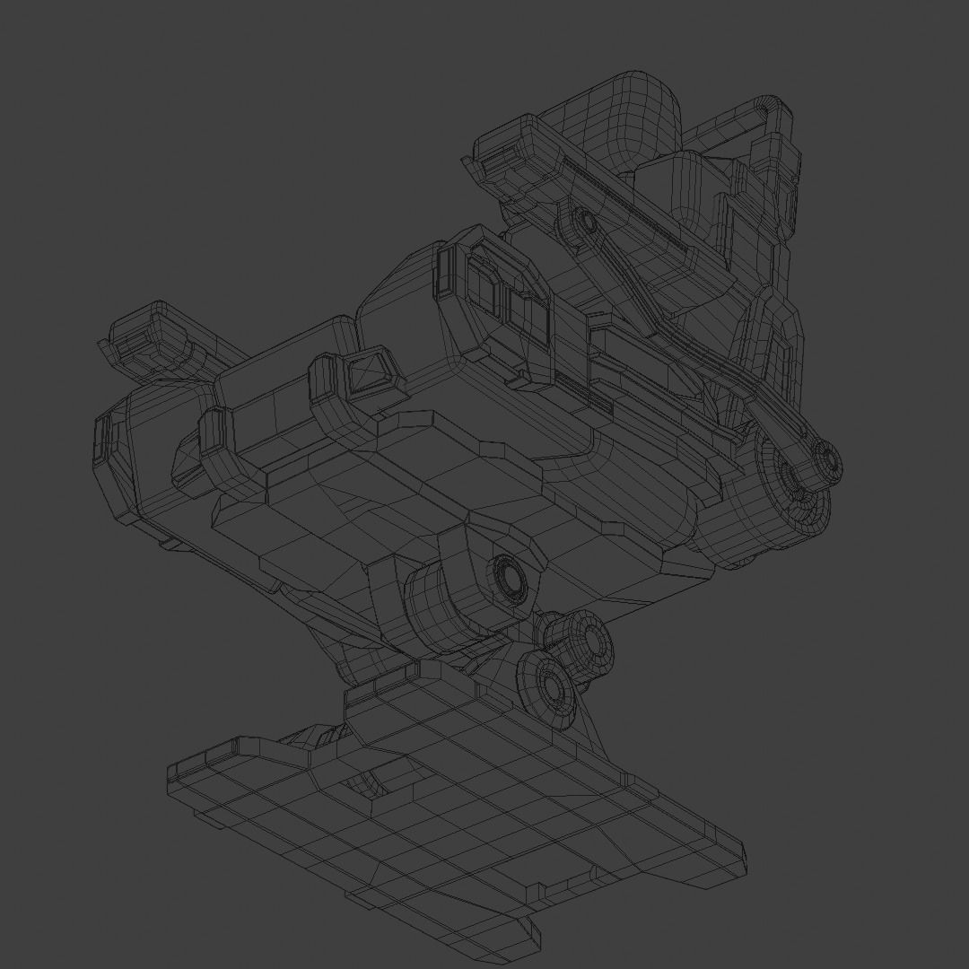 Sci-Fi Chair  3D model_9