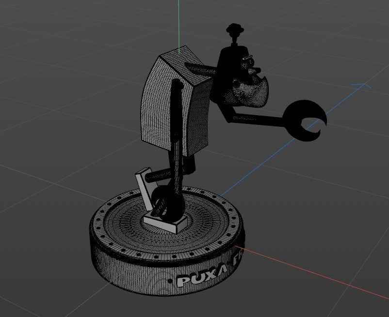 Frank - woodpecker 3D print model_3