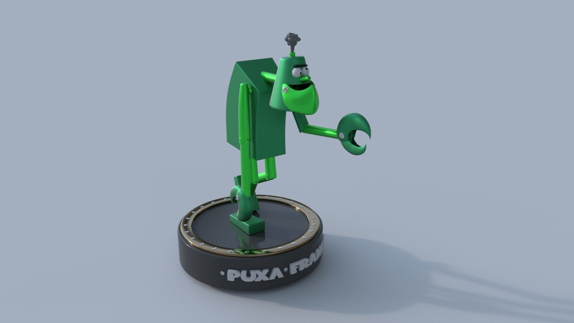 Frank - woodpecker 3D print model_4