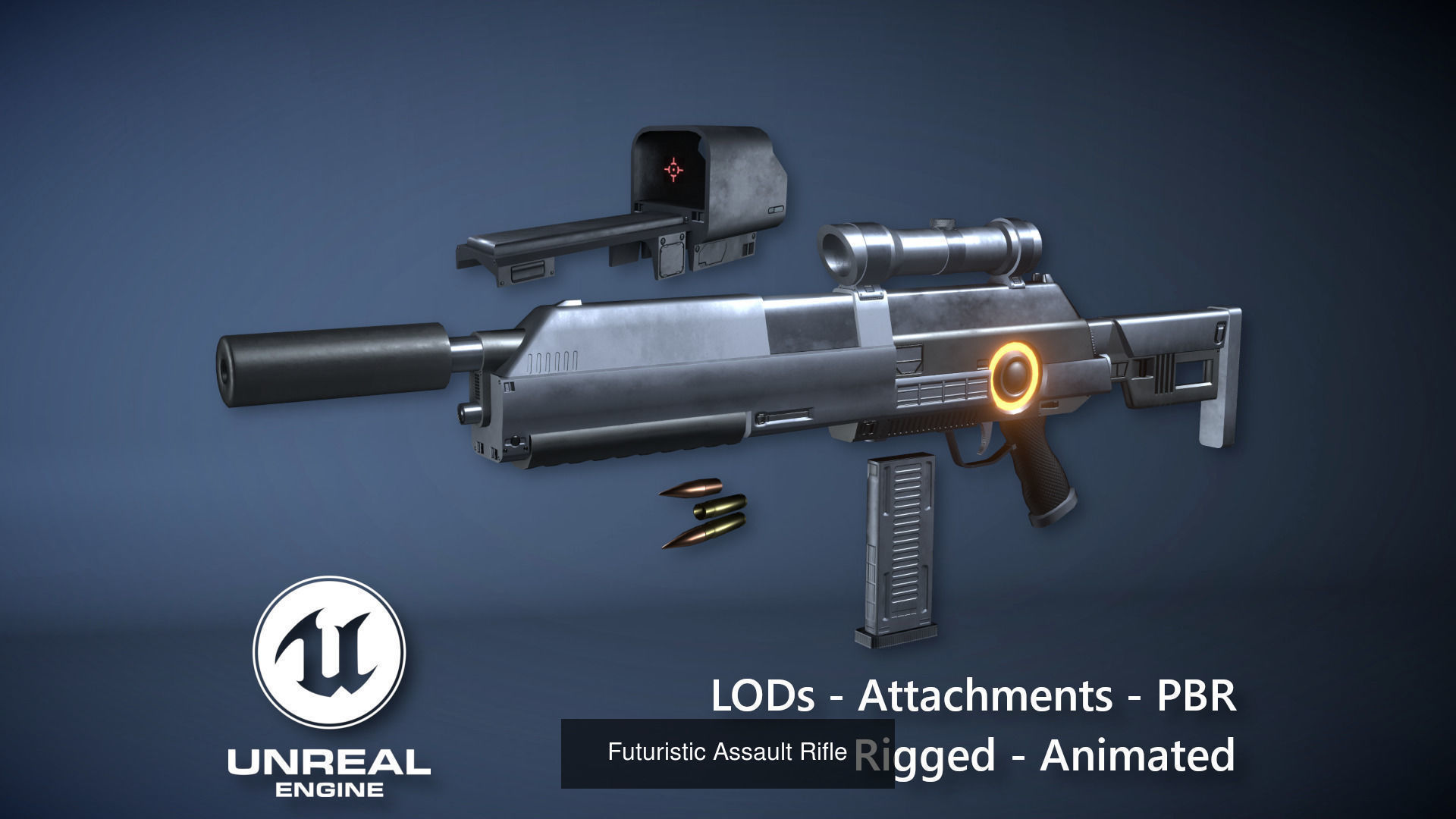 Futuristic Weapons 3D Model Collection_5