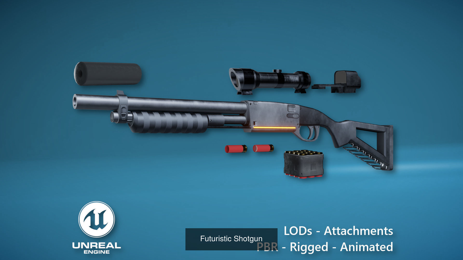 Futuristic Weapons 3D Model Collection_6